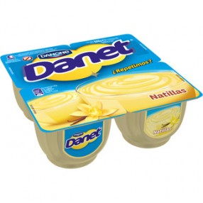 DANONE DANET natillas de vainilla pack 4